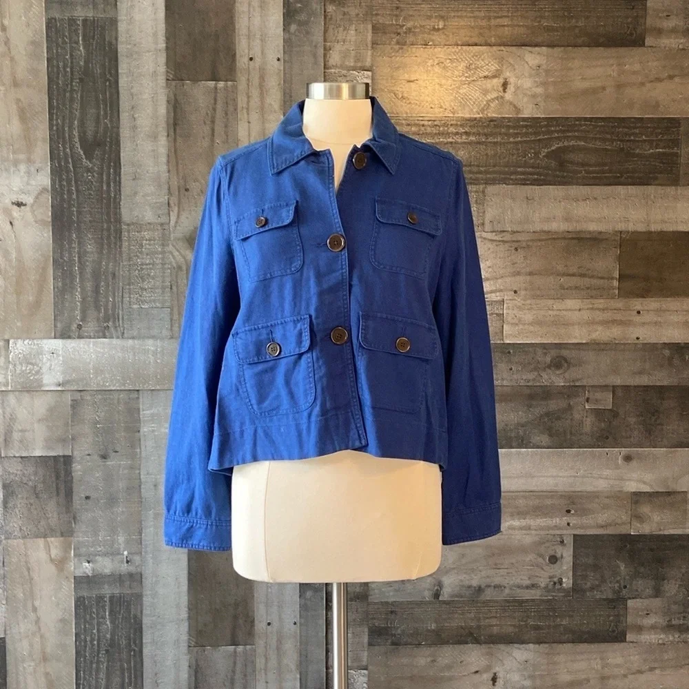NWOT! Kate Spade jean jacket small vintage Y2K blue denim designer linen boho